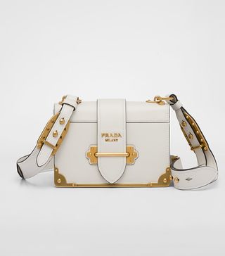 Prada + Cahier Large Leather Bag