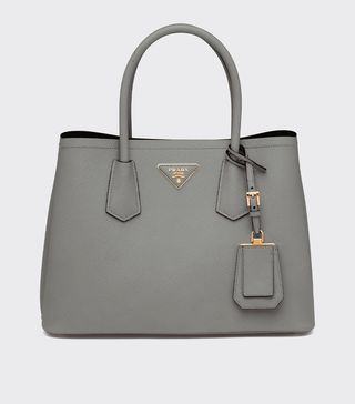 Prada + Small Saffiano Leather Double Prada Bag