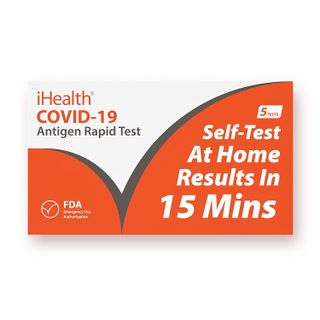 iHealth + COVID-19 Antigen Rapid Test, 5 Tests Per Pack