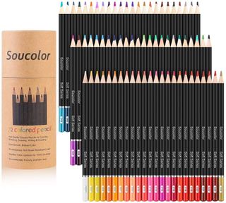 Soucolor + 72-Color Colored Pencils