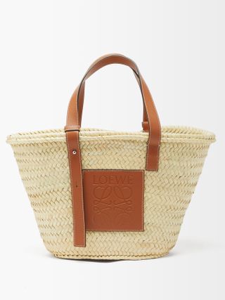 Loewe + Raffia Basket Bag