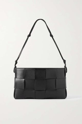 Bottega Veneta + Intrecciato Leather Shoulder Bag