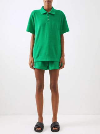 & Other Stories + Cairo Cotton-Blend Terry Polo Shirt and Shorts