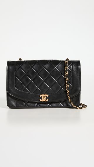 What Goes Around Comes Around + Chanel Black Quilted Bag