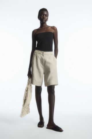 COS + Elasticated Linen Shorts