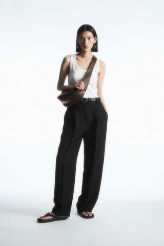 COS + Wide-Leg Pleated Pants