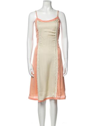 Prada + Silk Midi Length Dress