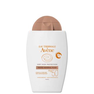 Avène + Very High Protection Tinted Mineral Fluid SPF 50+ Sun Cream for Intolerant Skin