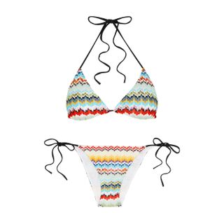 Missoni + Zigzag Fine-Knit Bikini