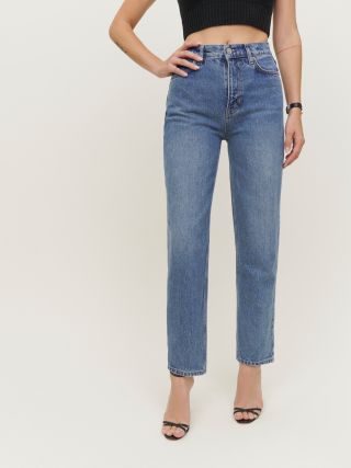 Reformation + Karli High Rise Relaxed Tapered Jeans