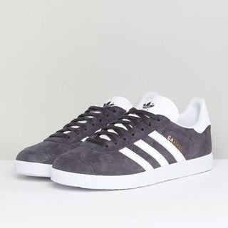 Adidas Originals + Adidas Originals Gazelle Trainers in Dark Grey