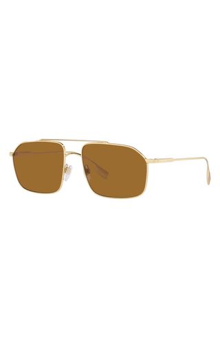 Burberry + Rectangle Polarized Sunglasses