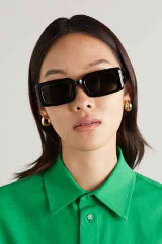 Le Specs + The Impeccable Alt Fit Square-Frame Acetate Sunglasses