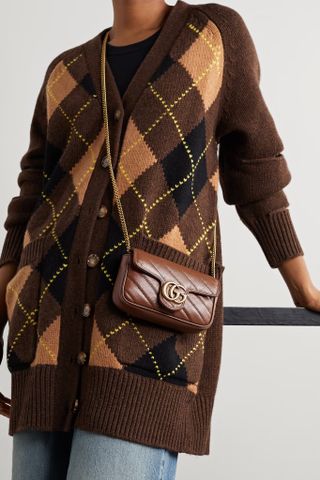 Gucci + Marmont Super Mini Quilted Leather Shoulder Bag