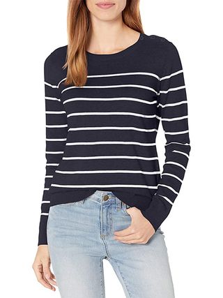 Nautica + Cotton Striped Crewneck Sweater