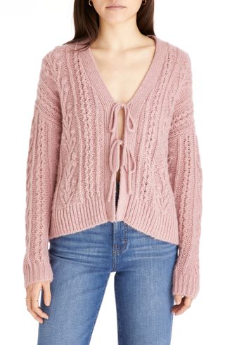 Madewell + Cable Tie Front Cardigan Sweater