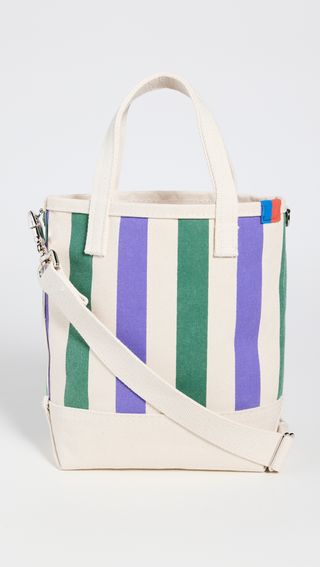 Kule + The All Over Striped Bucket Bag