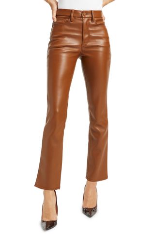 Good American + Good Classic Faux Leather Pants