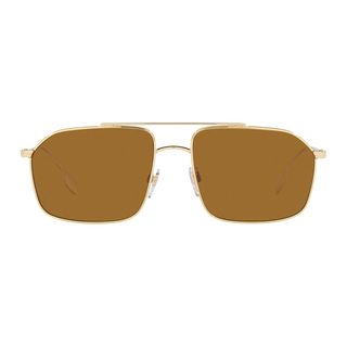 Burberry + 59mm Rectangle Polarized Sunglasses