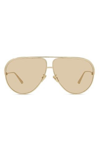 Dior + Everdior 65mm Oversize Aviator Sunglasses