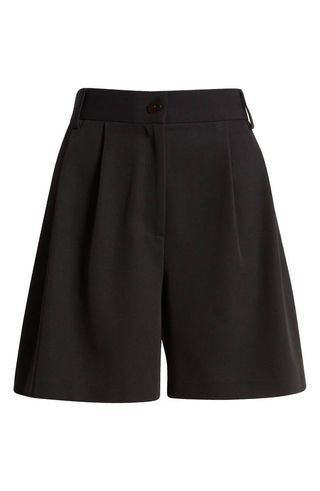 Topshop + Pleated High Waist Shorts