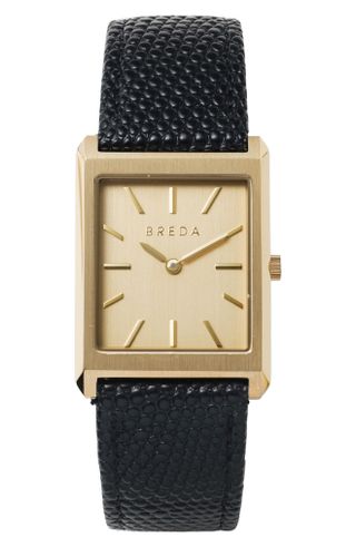Breda + Virgil Leather Strap Watch, 26mm