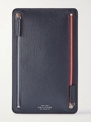 Smythson + Ludlow Full-Grain Leather Pouch