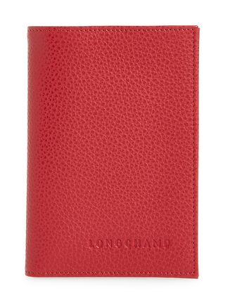 Longchamp + Le Foulloné Leather Passport Cover