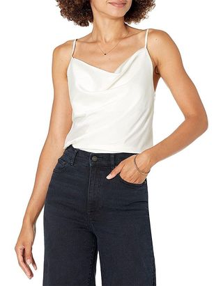 The Drop + Christy Cowl Neck Cami Silky Stretch Top