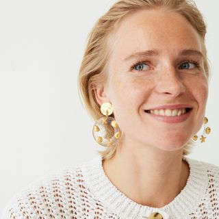 J.Crew + Acetate charm earrings