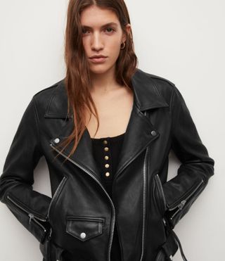 AllSaints + Luna Leather Biker Jacket