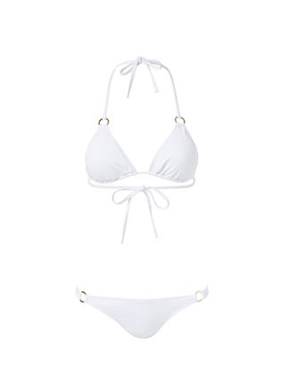 Melissa Odabash + St Barts White Bikini