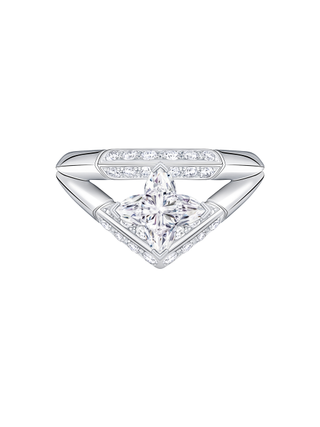 Louis Vuitton + LV Diamonds Pavé Double Ring, LV Monogram Star Cut