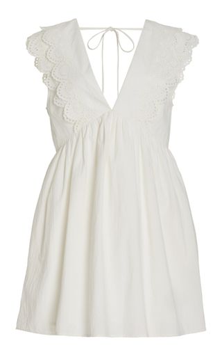 Posse + Cassidy Broderie Anglaise Cotton Mini Dress