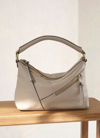 Mint Velvet + Harri Neutral Leather Bag