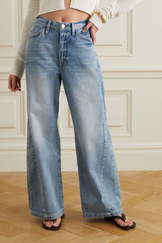 Frame + Le Baggy High-Rise Wide-Leg Jeans