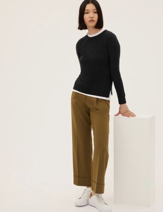 M&S Collection + Supersoft Crew Neck Jumper