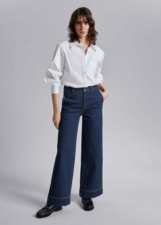 & Other Stories + Wide High-Waist Jeans