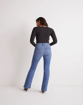 Madewell + Skinny Flare Jeans in Fairson Wash