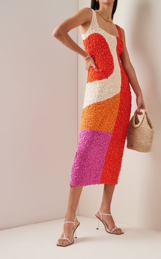Mara Hoffman + Sloan Colorblocked Midi Dress