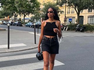 Fashion Trends  Fashion, High waisted shorts outfit, Black high