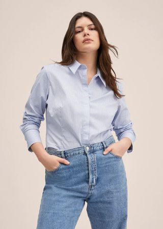 Mango + Essential Cotton-Blend Shirt