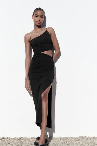 Zara + Asymmetric Cut-Out Dress