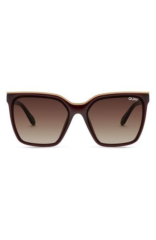 Quay Australia + Level Up 51mm Gradient Square Sunglasses