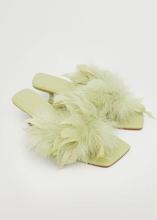 Mango + Feather Leather Sandals