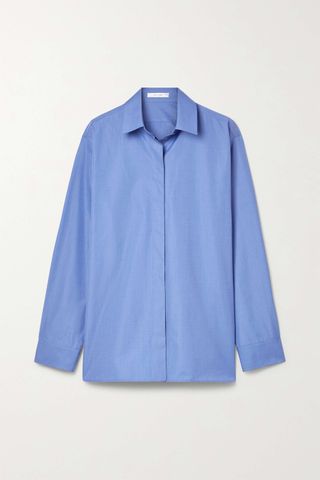 The Row + Big Sisea Cotton-Poplin Shirt
