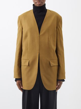 The Row + Fie Wool-Blend Twill Suit Jacket