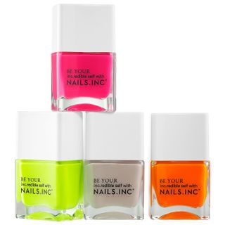 Nails Inc + Naked in Neon Nail Polish Set