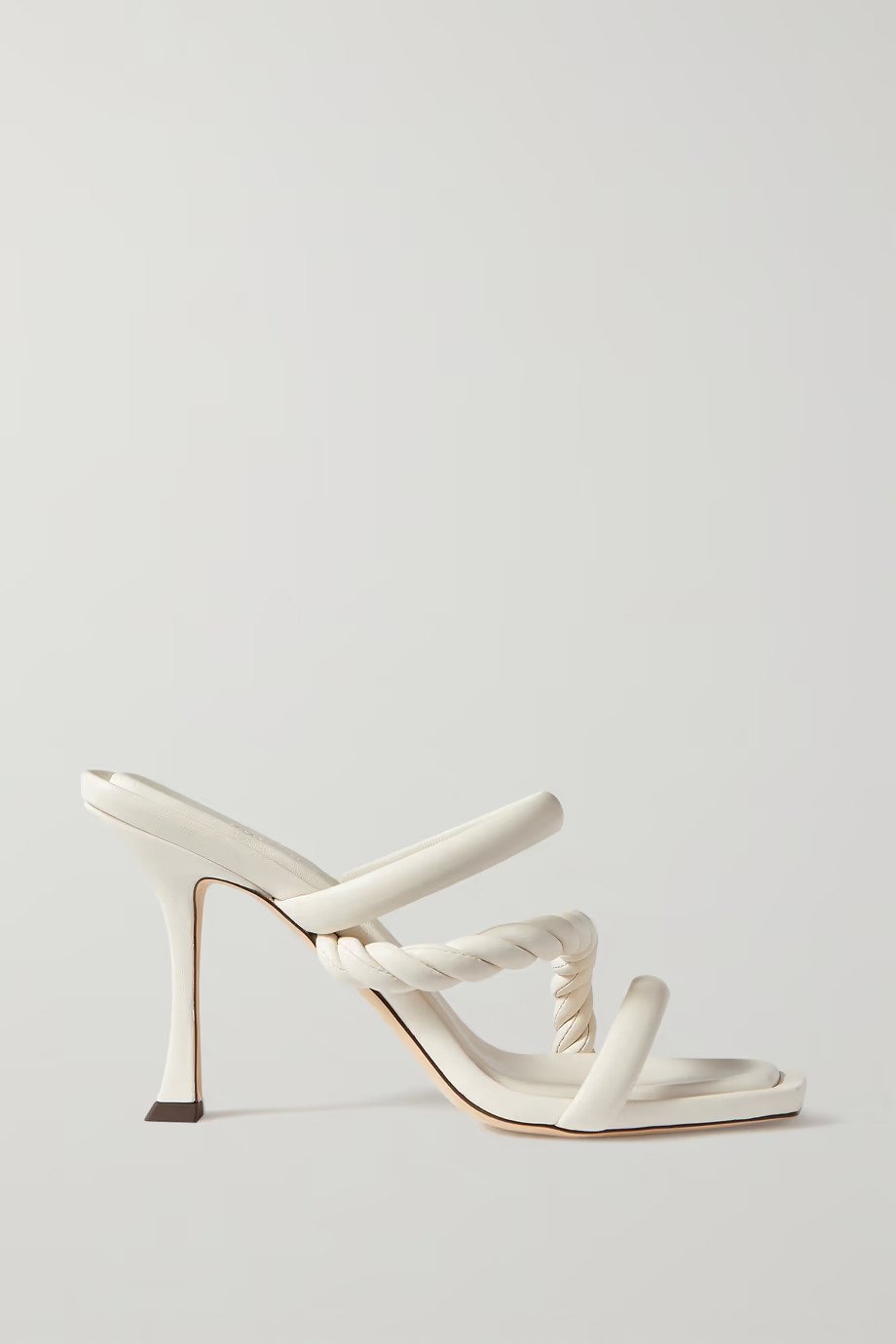Jimmy Choo + Diosa 90 Twisted Leather Mules