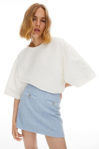 H&M + Bouclé Mini Skirt